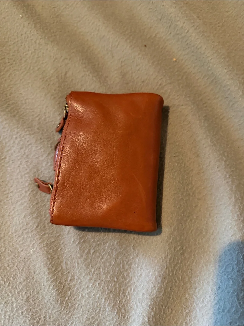 Classic Woven-Accent Leather Wallet - Brown